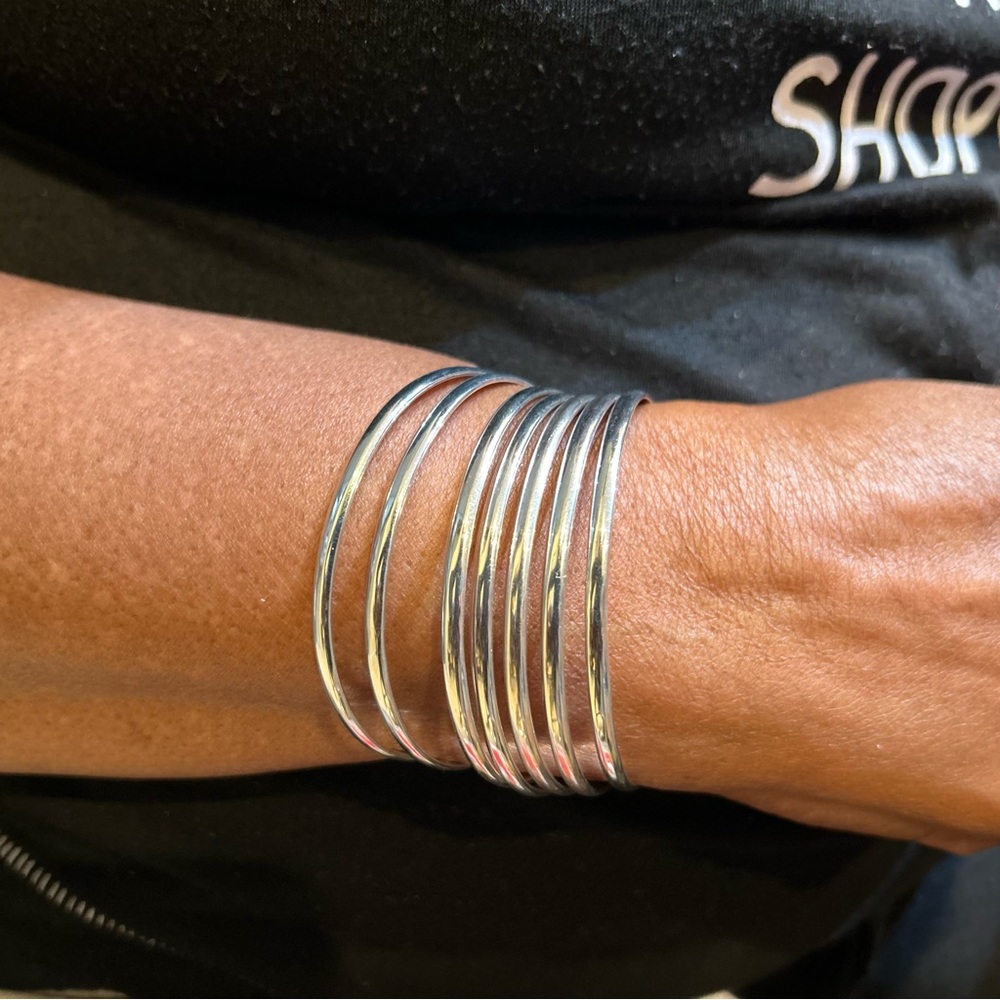 Silver Bangles - Picture 3 of 4